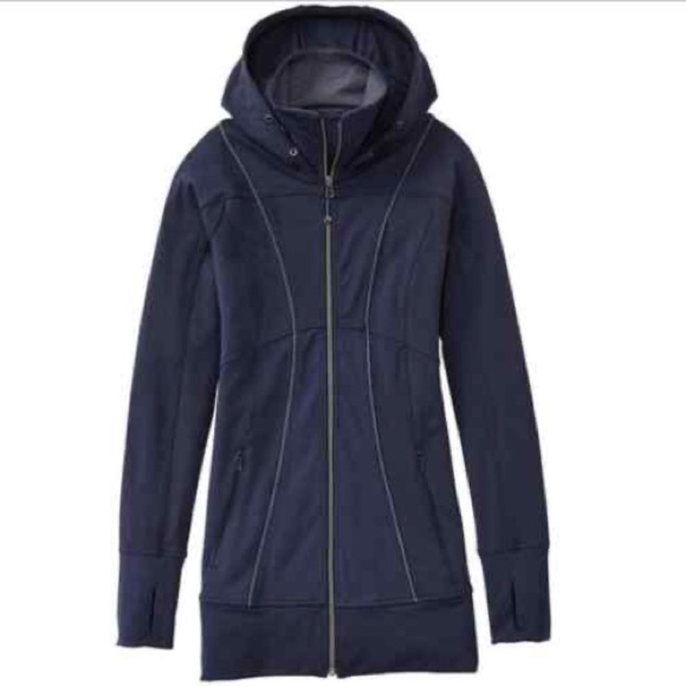 Athleta Booyah Blue Zip Down Athletic Sweatshirt Size Small Women’s